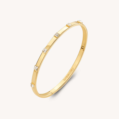 Dámský pevný náramek se zirkony Brosway With You BWY59