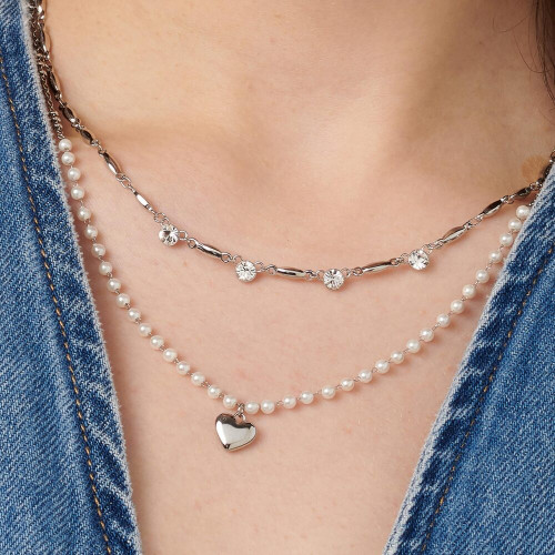 Dámský náhrdelník se srdíčkem Brosway CHAKRA BHKN131