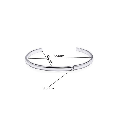 Pevný náramek chirurgická ocel GBSG13ST-55