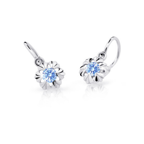 Zlaté dětské náušnice C2213B-Arctic Blue