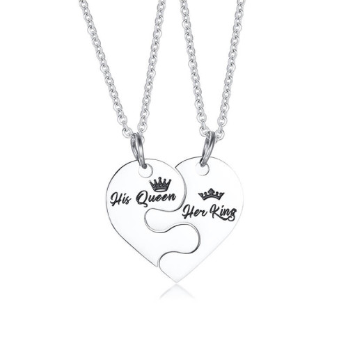 Přívěsky z chirurgické oceli pro pár SECN129