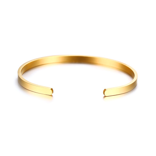 Pevný ocelový náramek na ruku SEB304GD