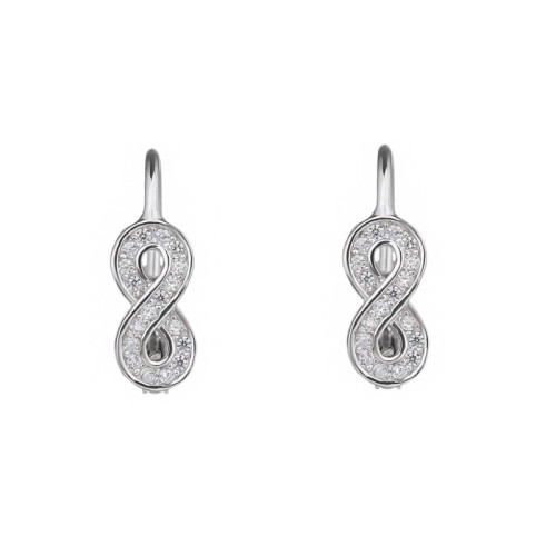 Stříbrné náušnice nekonečno 30956005