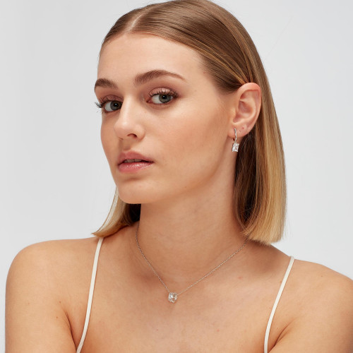 Stříbrný korálek s kamínky Brosway Fancy Infinite White FIW04