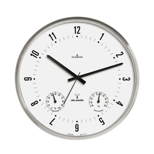 Hodiny na stěnu řízené rádiovým signálem Dugena 4277430