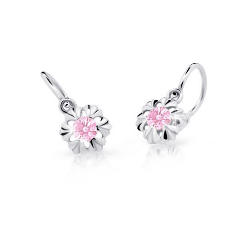 Dětské náušnice zlaté C2213B-Pink