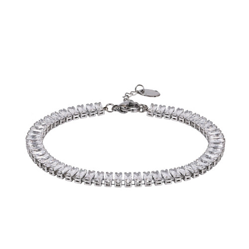 Dámský náramek se zirkony chirurgická ocel MBSS223