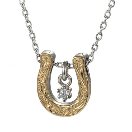 Náhrdelník z chirurgické oceli podkova GNSS204GD