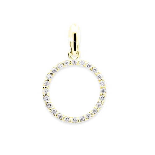 Přívěsek s kamínky zlatý Z6270Z