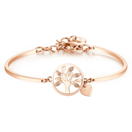 Náramek z chirurgické oceli zlatý Brosway Chakra BHK401 - Strom života