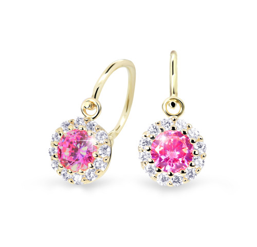 Zlaté dětské náušnice C2745Z-Tcf Red