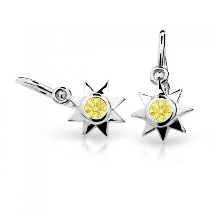 Náušnice pro miminko C1995B-Žlutá