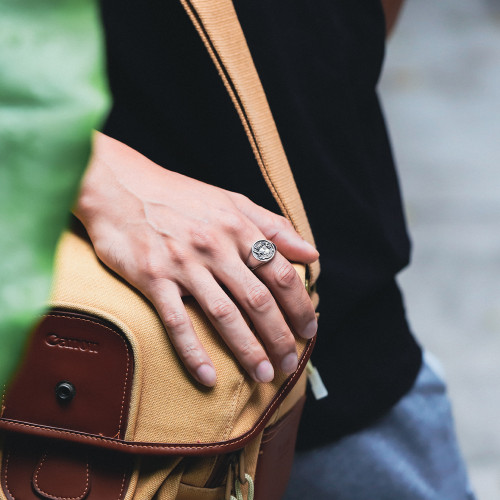 Pečetní prsten z chirurgické oceli RSS1034ST