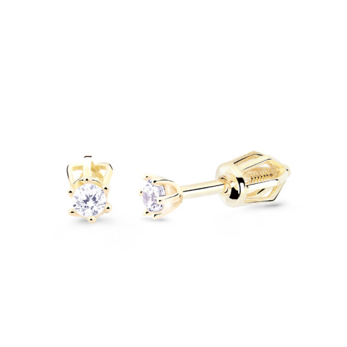 Zlaté diamantové náušnice pecky DZ8020-30-00-X-1