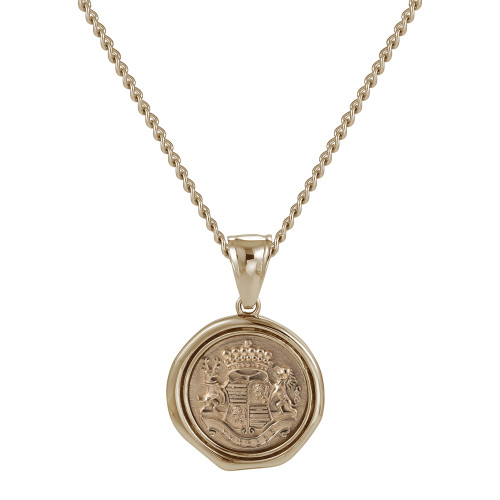 Pánský pozlacený přívěsek + řetízek PSS1162GD