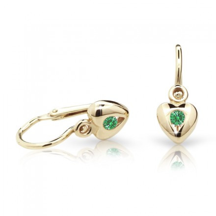 Náušnice pro miminka Cutie C1556Z-Emerald Green