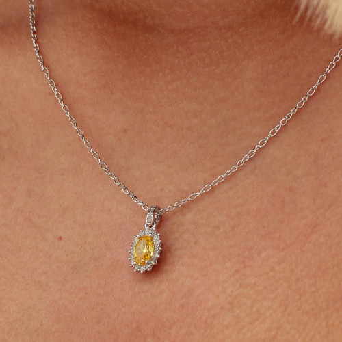 Stříbrný přívěsek na krk Brosway Fancy Energy Yellow FEY04