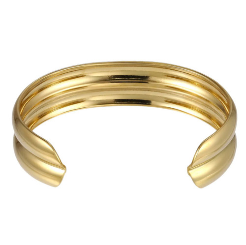 Stylový náramek bangle z chirurgické oceli MBSG20GD