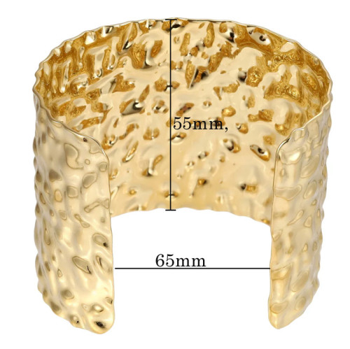 Moderní náramek z chirurgické oceli zlatý MBSG19GD