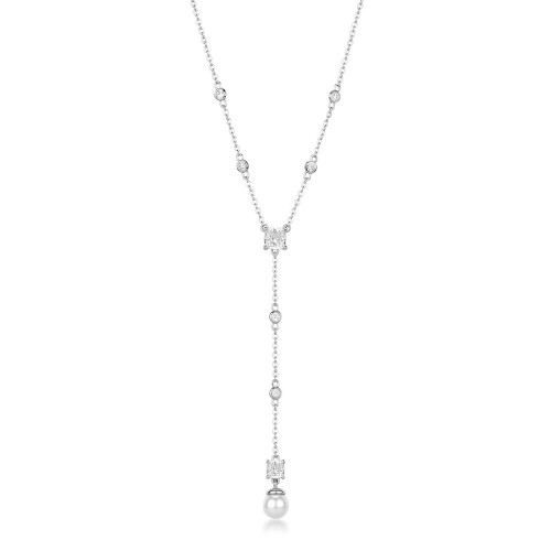 Elegantní stříbrný náhrdelník se zirkony Brosway Fancy Infinite White FIW170