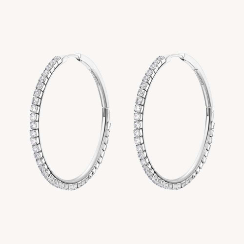 Náušnice kruhy se zirkony Brosway Desideri BEIE016