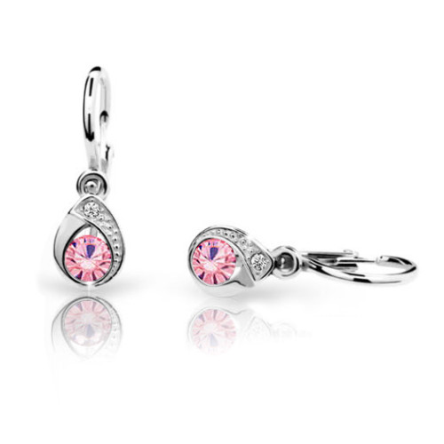 Zlaté dětské náušnice Cutie C1898B Pink