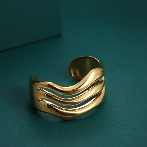 Moderní pevný náramek z chirurgické oceli MBSG29GD