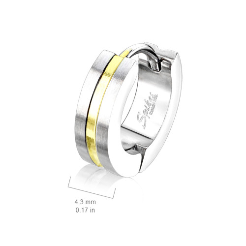 Náušnice kroužky z chirurgické oceli 3517