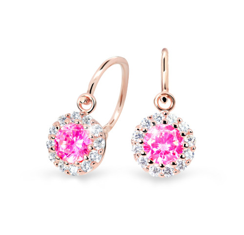 Zlaté dětské náušnice C2745R-Tcf Red