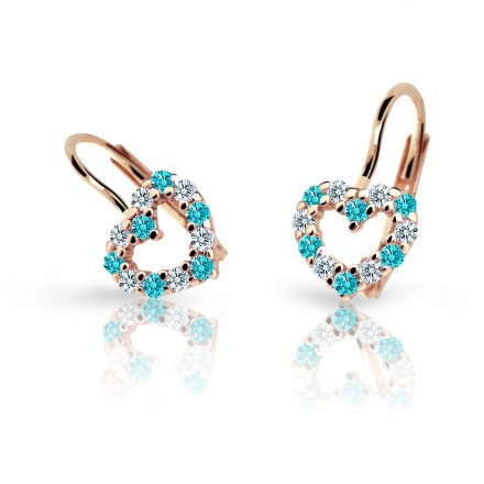 Dívčí náušnice Cutie C2157R-KL-Mint Green