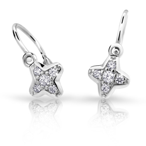 Cutie Jewellery dětské náušnice C2266B CZ White