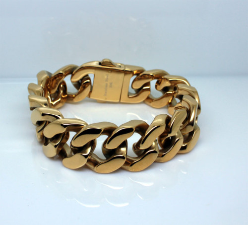 Zlatý pánský náramek WJHB02GD