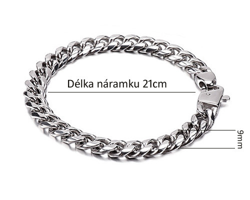 Náramek na ruku chirurgická ocel WJHB76