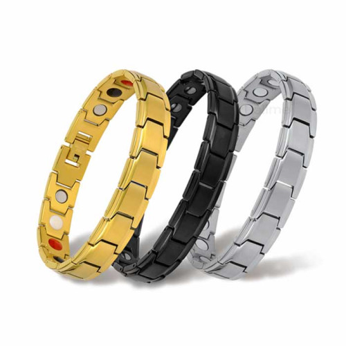 Ocelový náramek s magnety WJHB707