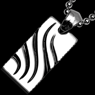 Ocelový přívěsek 112