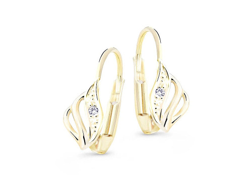 Luxusní zlaté náušnice s diamanty DZ8024-55-00-X-L1