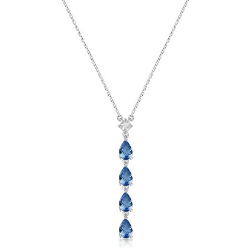 Stříbrný náhrdelník Brosway Fancy Freedom Blue FFB110