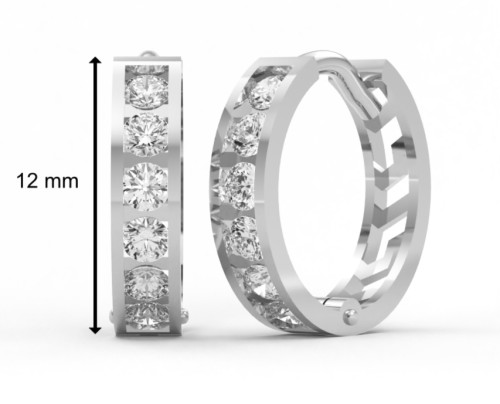 Zlaté dětské náušnice kroužky 239-0364