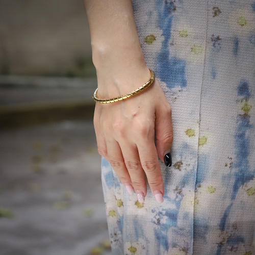 Dámský náramek bangle chirurgická ocel MBSG14GD