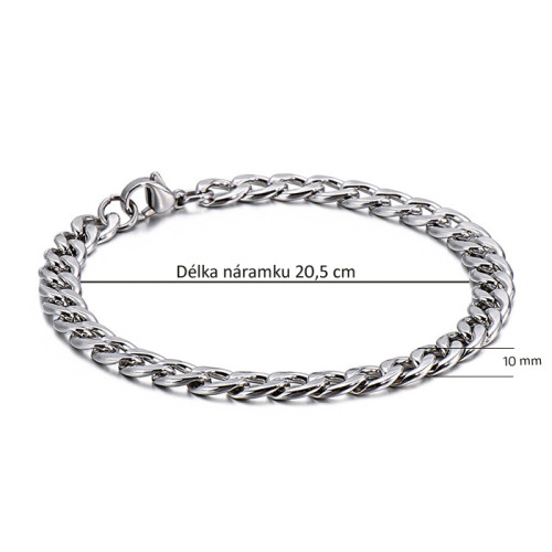 Náramek z chirurgické oceli WJHB673-10