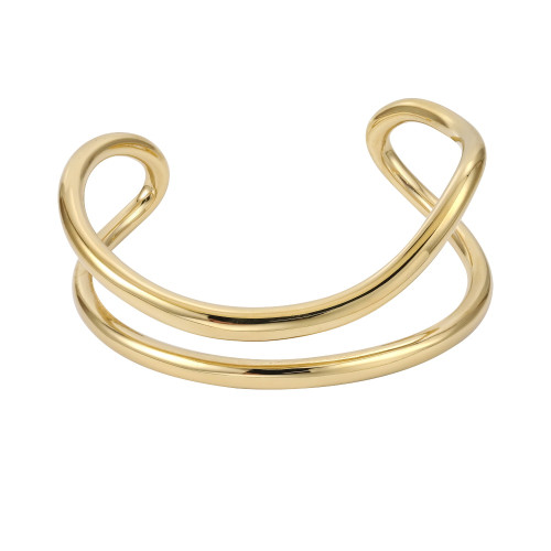 Pevný náramek z pozlacené oceli MBSG32GD