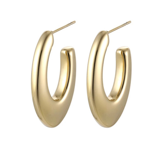 Náušnice visací pozlacená ocel ESS778GD-48