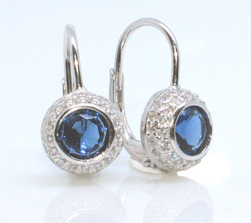 Náušnice se zirkony stříbrné 307204