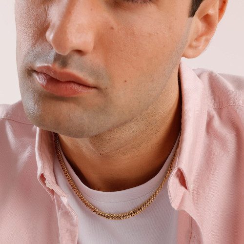 Pozlacený pánský náhrdelník Brosway Naxos BNX02