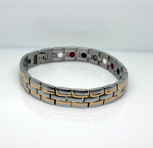 Náramek z chirurgické oceli s magnety WJHB708SG