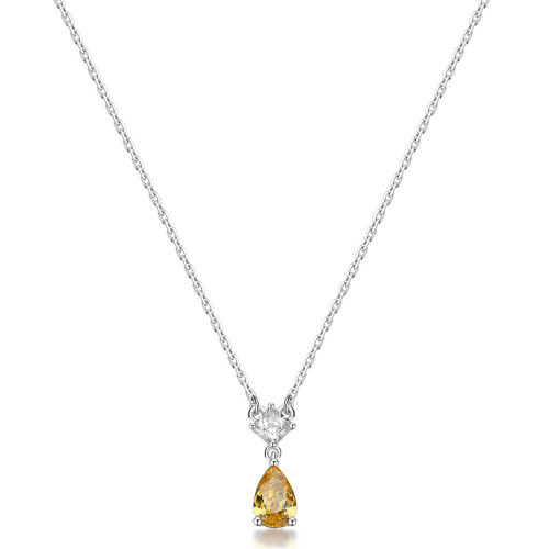 Stříbrný náhrdelník Brosway Fancy Energy Yellow FEY97
