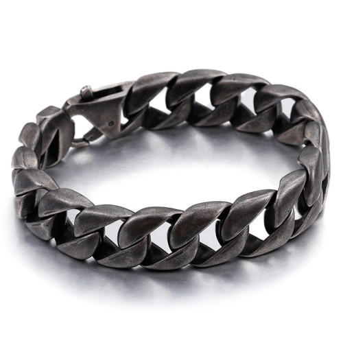 Náramek z chirurgické oceli pro muže šedý WJHB336