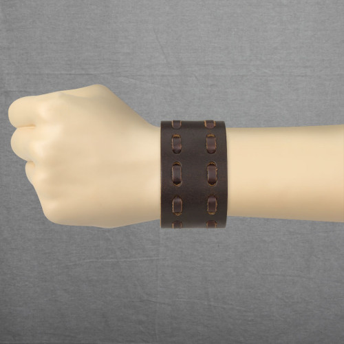 Pánský kožený náramek SESL0217-BRN