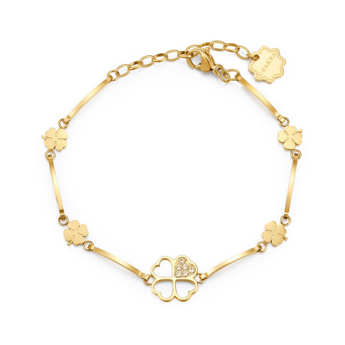 Zlatý ocelový náramek Brosway Chakra BHKB012