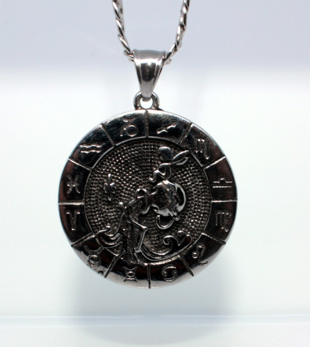 Přívěsek se znamením vodnář + řetízek WJHP4278